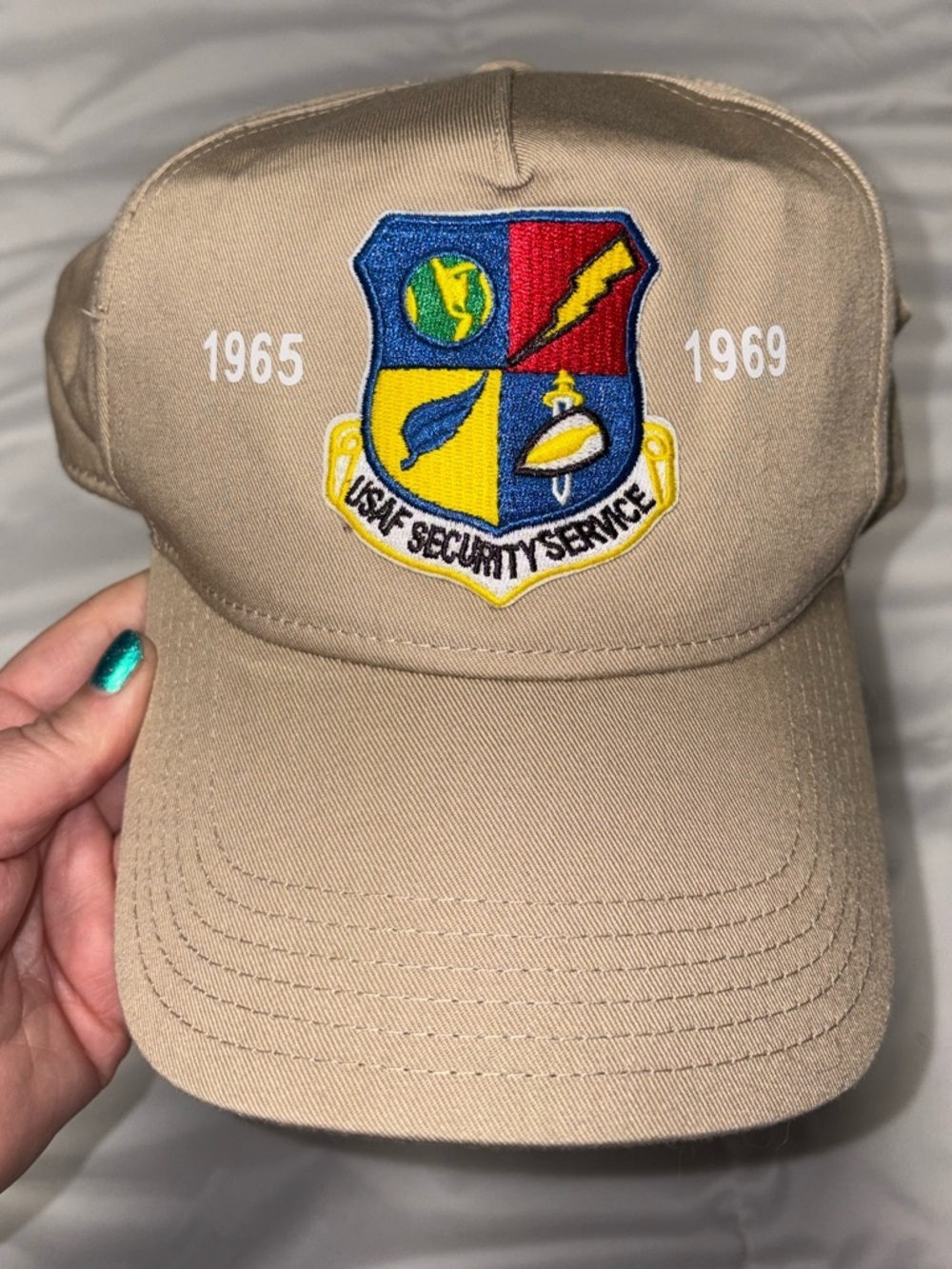 USAF Security Forces Cap Hat Vintage Otto 1960’s